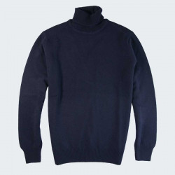 Best Yarn Navy Blue Extra-fine Wool Sweater
