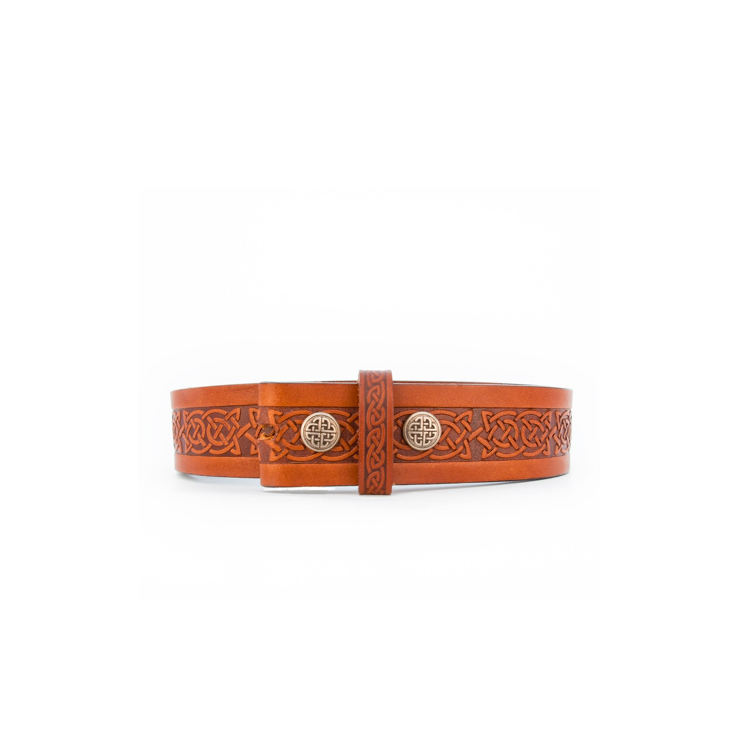 Ceinture Marron sans Boucle Lee River
