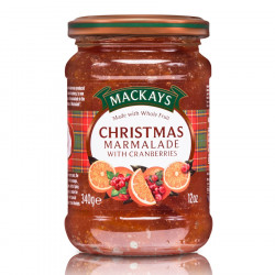 Marmelade de Noël Orange et Cranberries Mackays 340g 