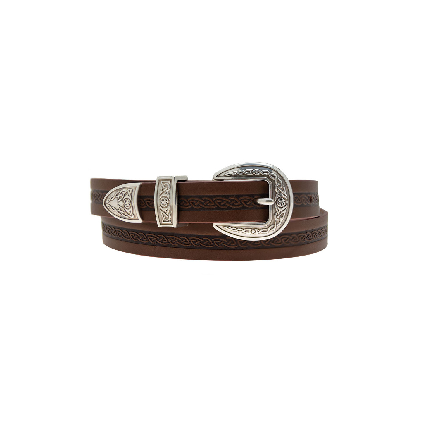 Lee River Brown Celtic Belt - Le Comptoir Irlandais