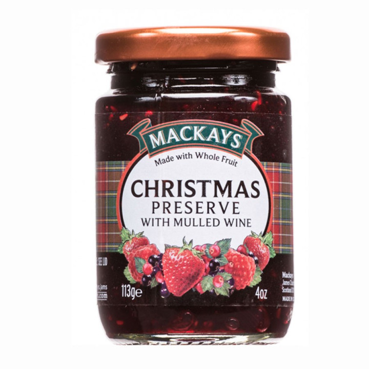 Preserve de noï¿½l mackays 113g fruits rouges et vin chaud