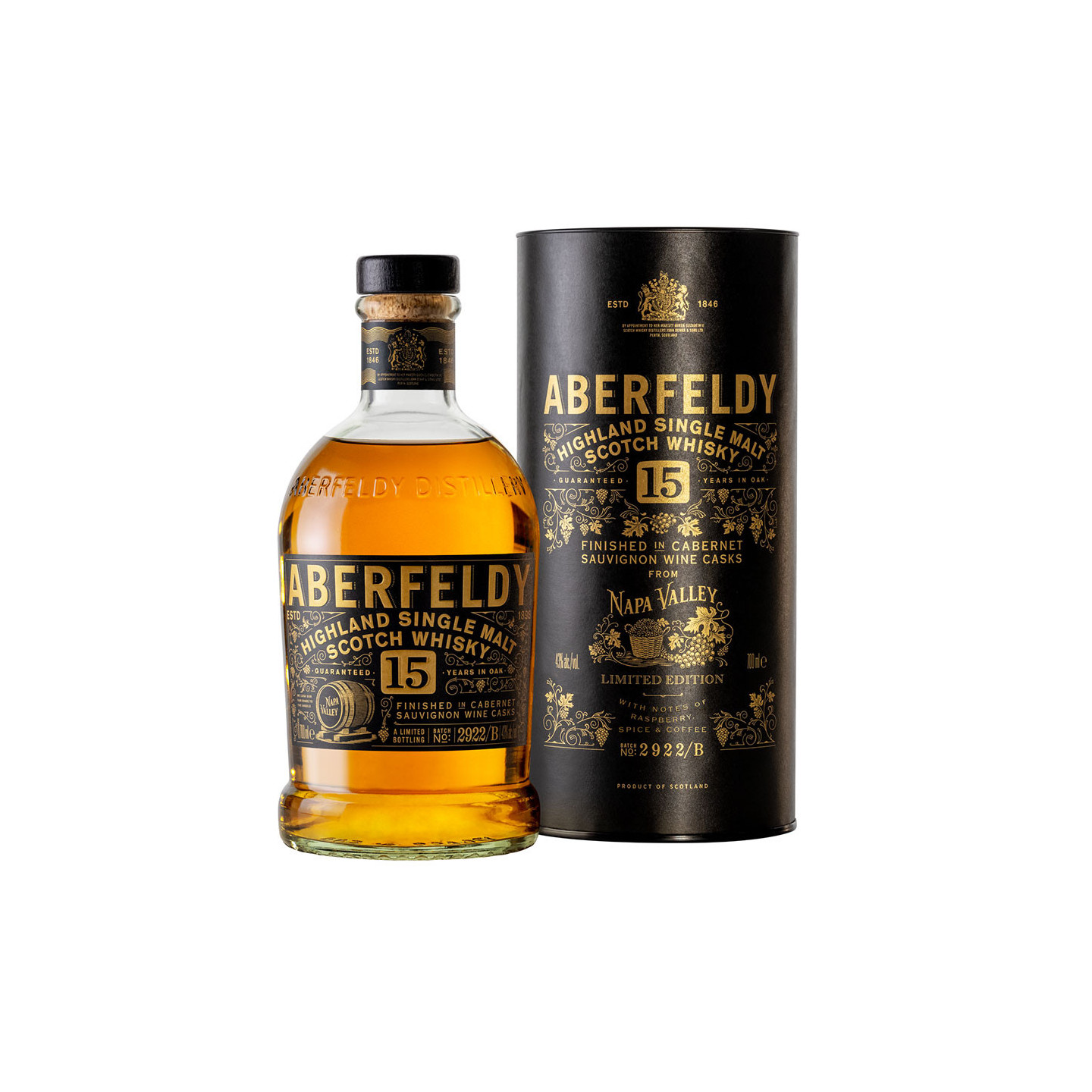 Aberfeldy 15 Years Old Napa Valley 70cl 43°