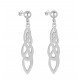 Boucles d'oreilles longues knot