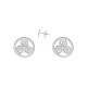 Boucles d'Oreilles Bouton Triskell Keltiek