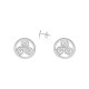 Keltiek Circle Triskel Earrings
