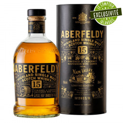 Aberfeldy 12 ans Highland Scotch Single Malt Whisky avec étui cadeau,  maturation en fûts de chêne, notes de miel, de fruits, d'épices, de vanille  et une pointe de fumée, 40 % vol.