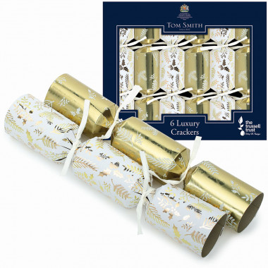 Party Crackers Mini Luxury Gold x6 Tom Smith - Christmas Crackers - Le