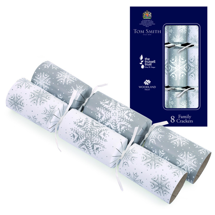 Party Crackers Family Silver x8