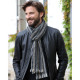 Soft Donegal Black & Yellow Mucros Weavers Scarf