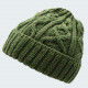 Aran Woollen Mills Green Diamond Beanie