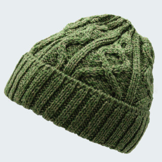 Aran Woollen Mills Green Diamond Beanie