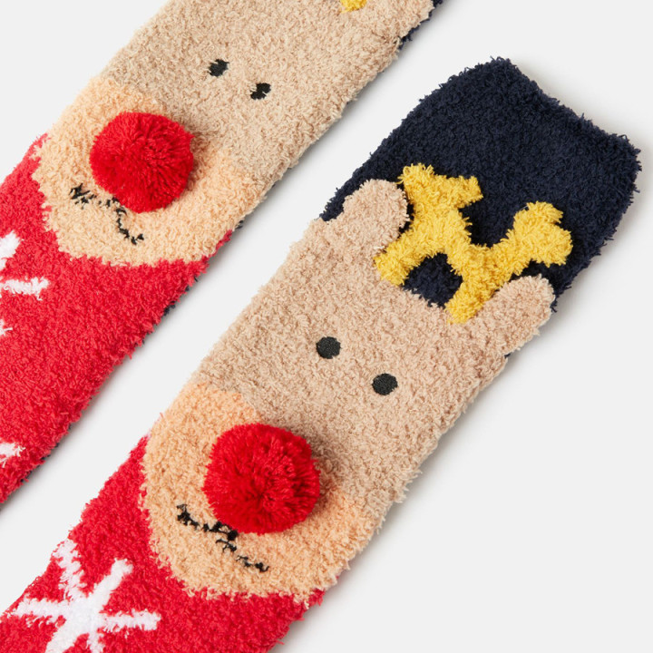 Chaussettes Festive Renne Navy Tom Joule