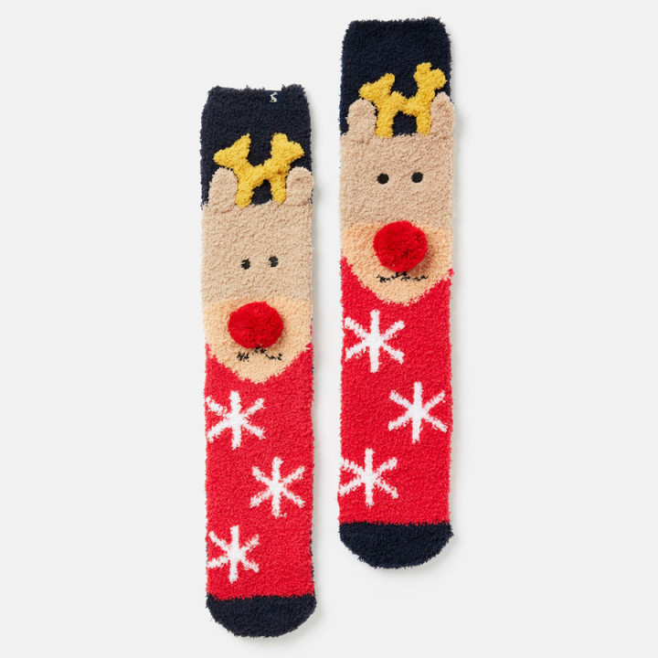 Chaussettes Festive Renne Navy Tom Joule