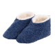 Alwero Dark Blue Skiper Wool Slippers