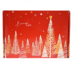 Valise rouge sapin petit 33x18.5x9.5cm