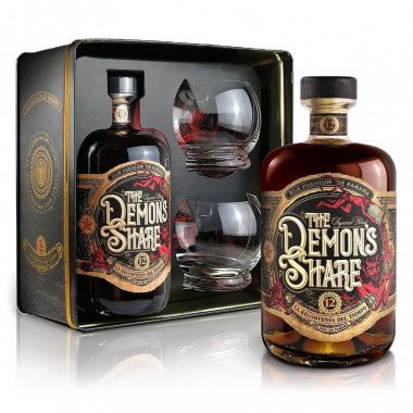 Demon's Share 12 Years Old Gift Box 70cl 40° + 2 Glasses