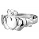 Women Claddagh Silver Ring