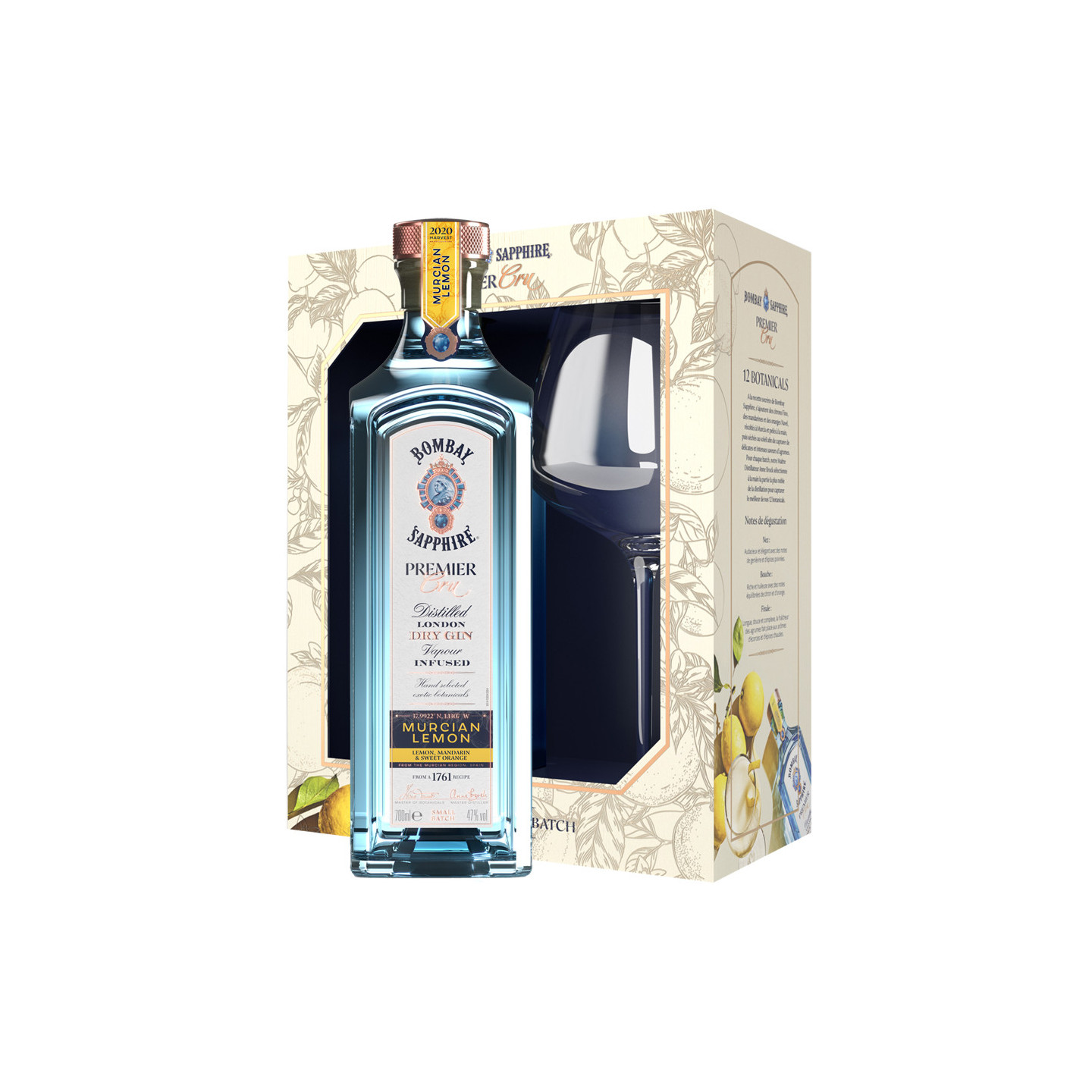 Bombay Sapphire Premier Cru + Glass 70cl 47°