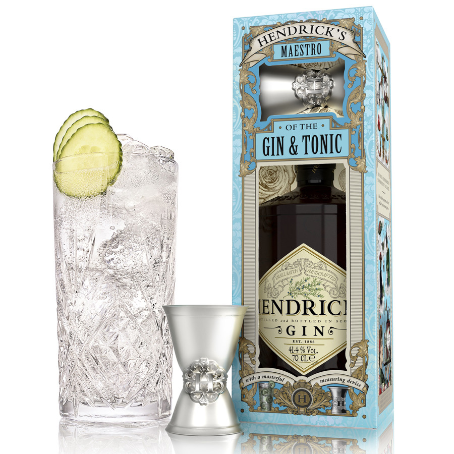 Hendrick's Gin + Jigger Gift Box 70cl 41.4° Gins Le Comptoir Irlandais