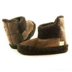 Alwero Brown Boot Slippers