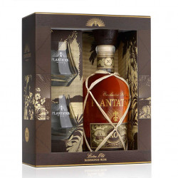 Coffret Plantation Rum XO 70cl 40° + 2 verres