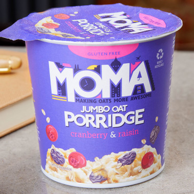 Pot Porridge Canneberges & Raisins Secs Moma 70g
