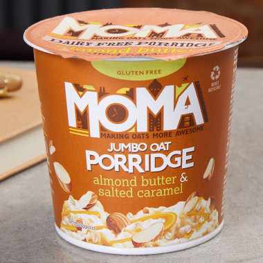 Moma Almond Butter & Salted Caramel Porrdige Pot 55g