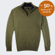 Pull Col Demi-Zip Vert Celtic Alliance