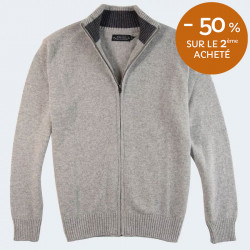 Gilet Zippé Gris Clair Celtic Alliance