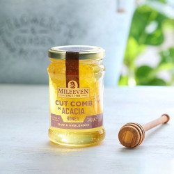 Mileeven Acacia Honey With Cut Comb 340g