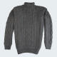Aran Woollen Mills Grey Turtleneck Sweater