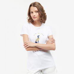 T-shirt Bowland Blanc Barbour