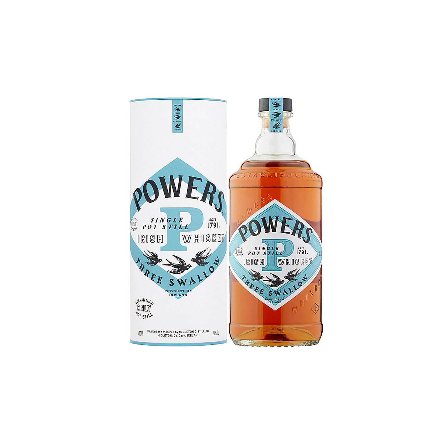 Powers Three Swallow 70cl 40°