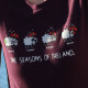 T-shirt Moutons Saisons en Irlande Mauve