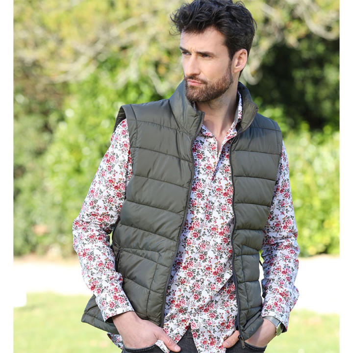 Doudoune Sans Manche Kaki Out of Ireland