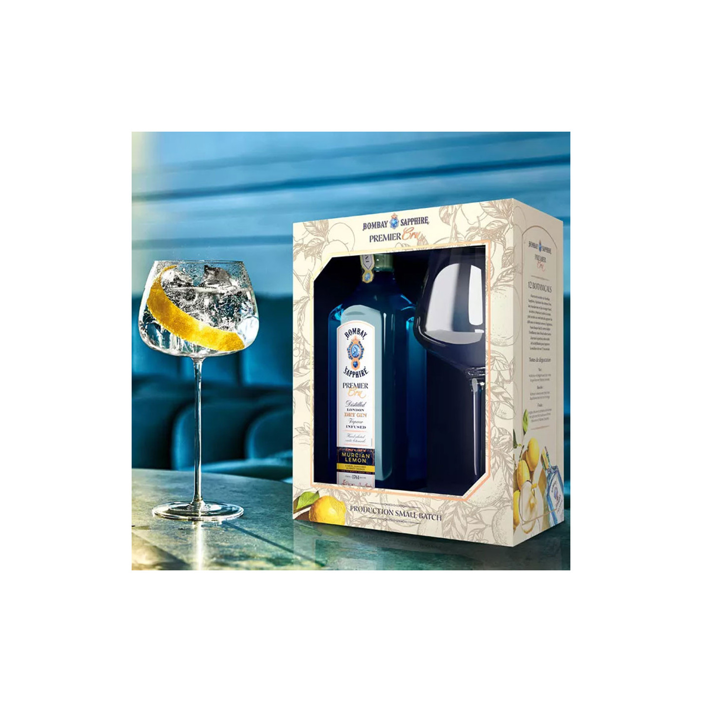 Bombay Sapphire Premier Cru + Glass 70cl 47°