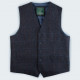 Gilet laine melangee carr navy