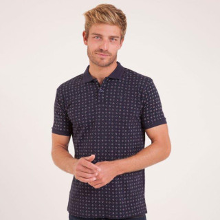 Polo Fleurs Marine Cambérabéro