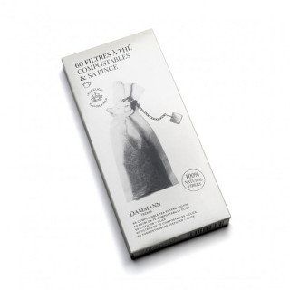 Filtres à Thé Papier + Pince x 60  Dammann Frères