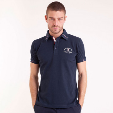 Camberabero Navy Elegant Rugby Polo Shirt - Rugby polo shirts - Le ...