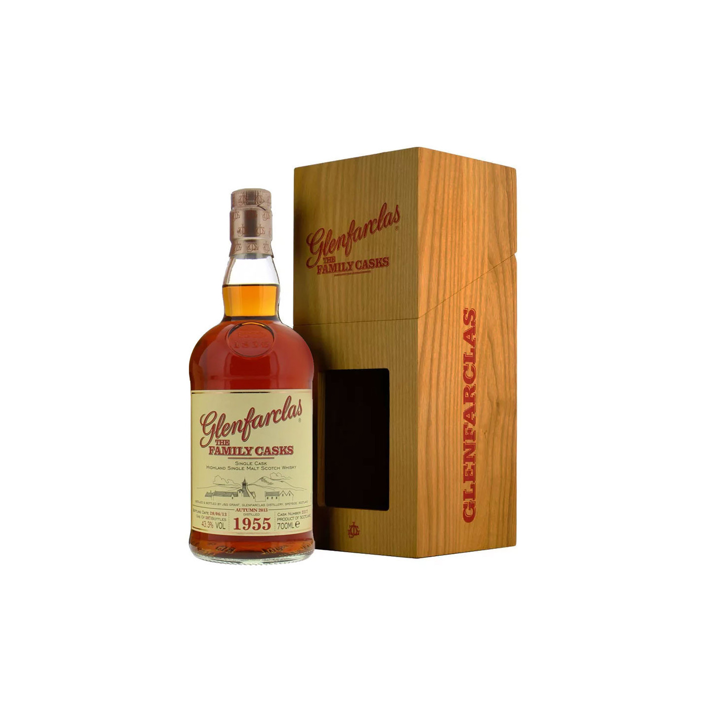 Glenfarclas 1955 58 ans Cask 2217 70cl 43.3°