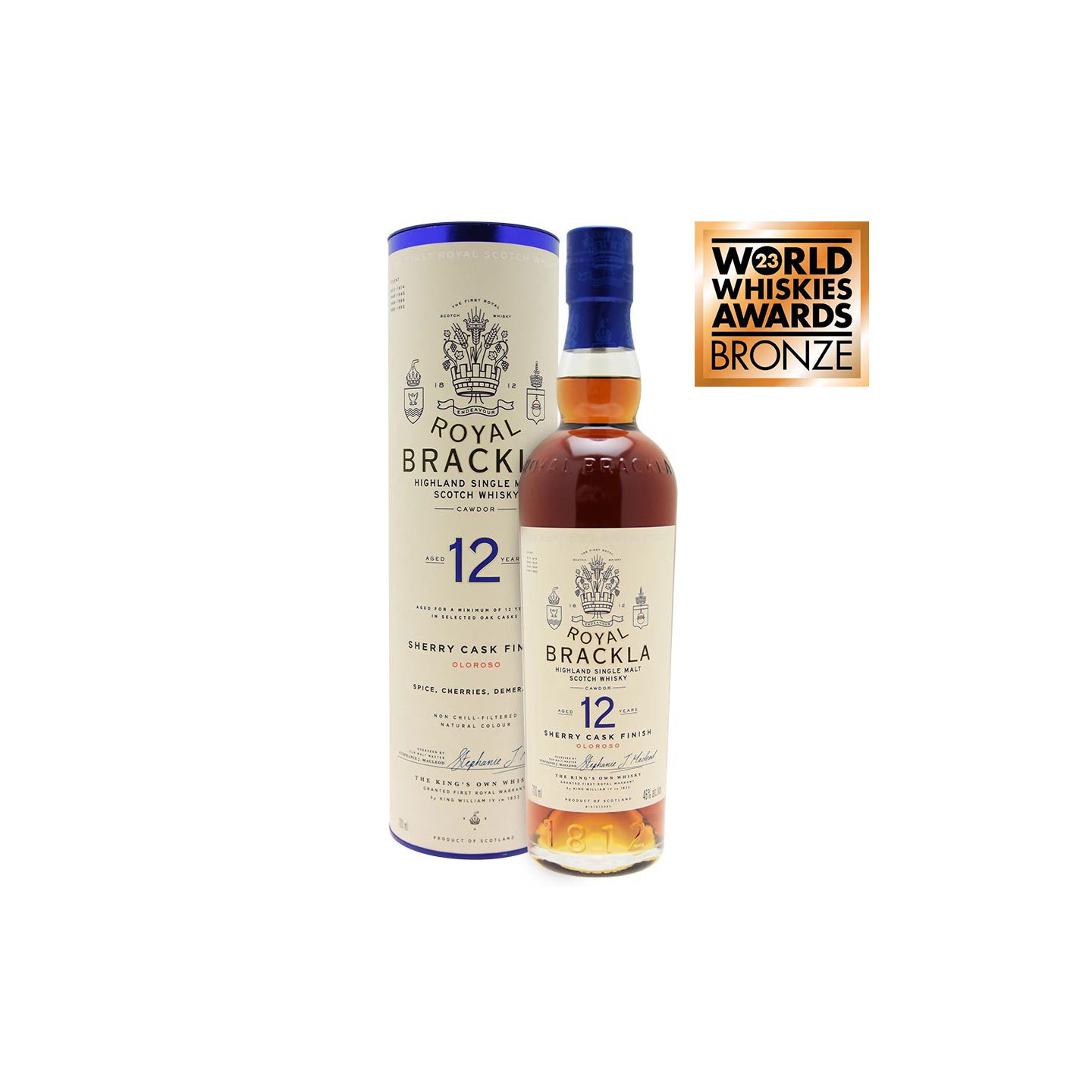 Royal Brackla 12 ans Oloroso Sherry Cask Finish 70cl 46°