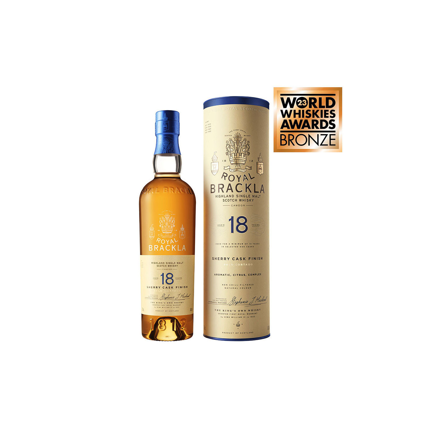 Royal Brackla 18 Years Palo Cortado 70cl 46° - Le Comptoir Irlandais