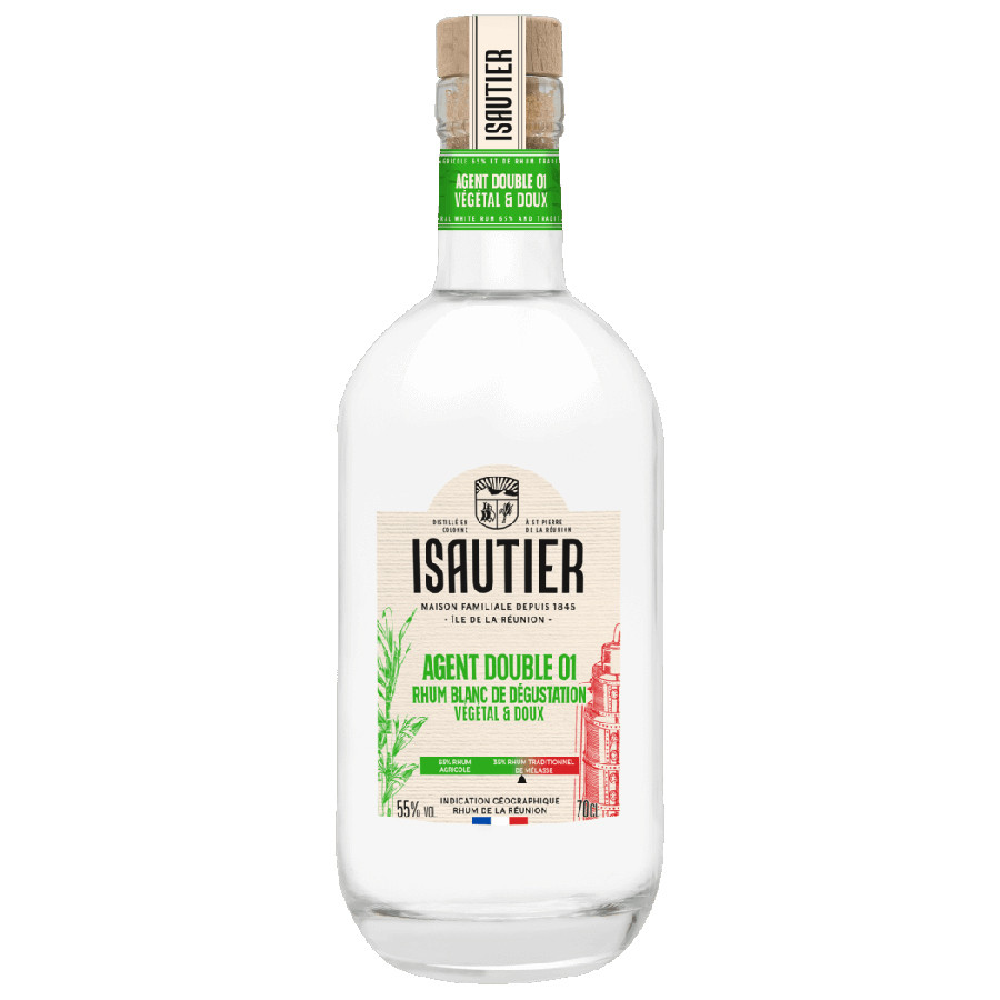 Isautier Agent Double 01 70cl 55° - White Rum - Le Comptoir Irlandais