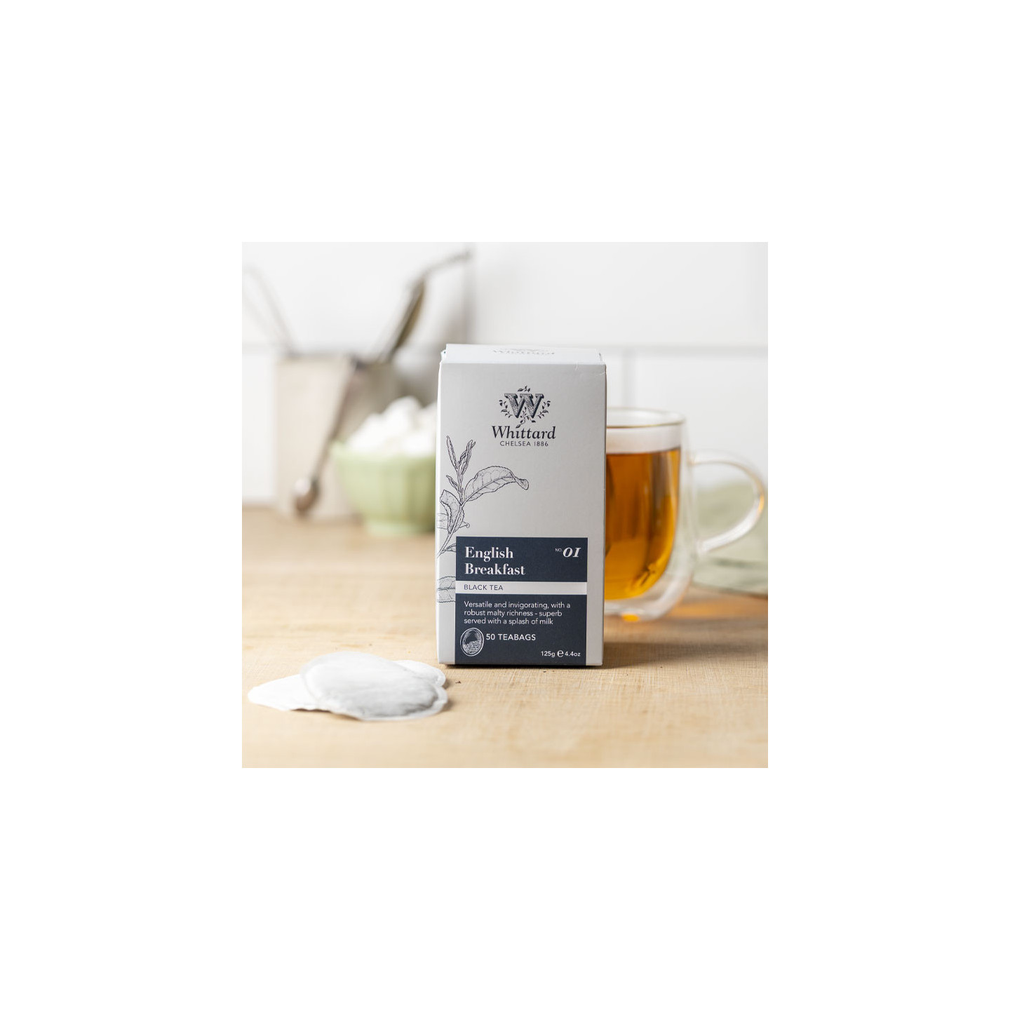 Thé Noir English Breakfast 50 Sachets Whittard of Chelsea 125g