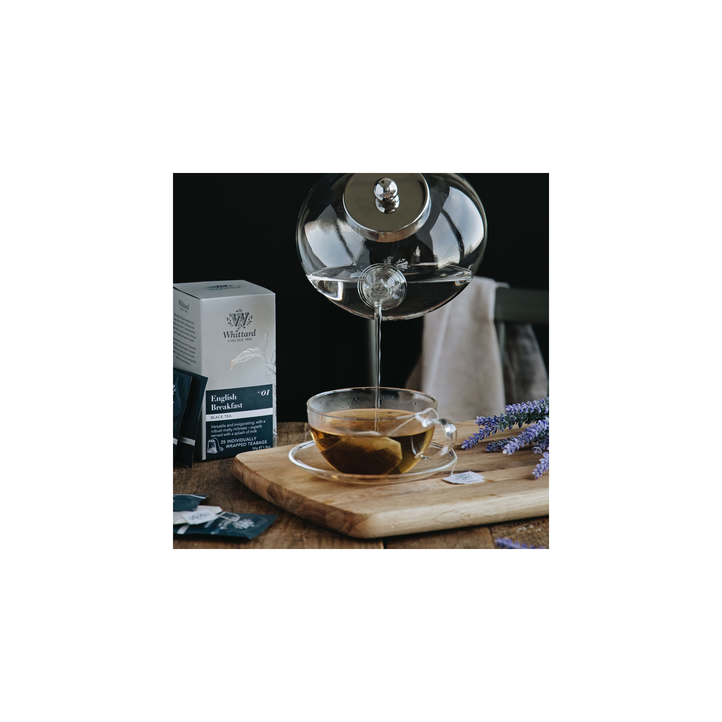 Thé Noir English Breakfast 50 Sachets Whittard of Chelsea 125g