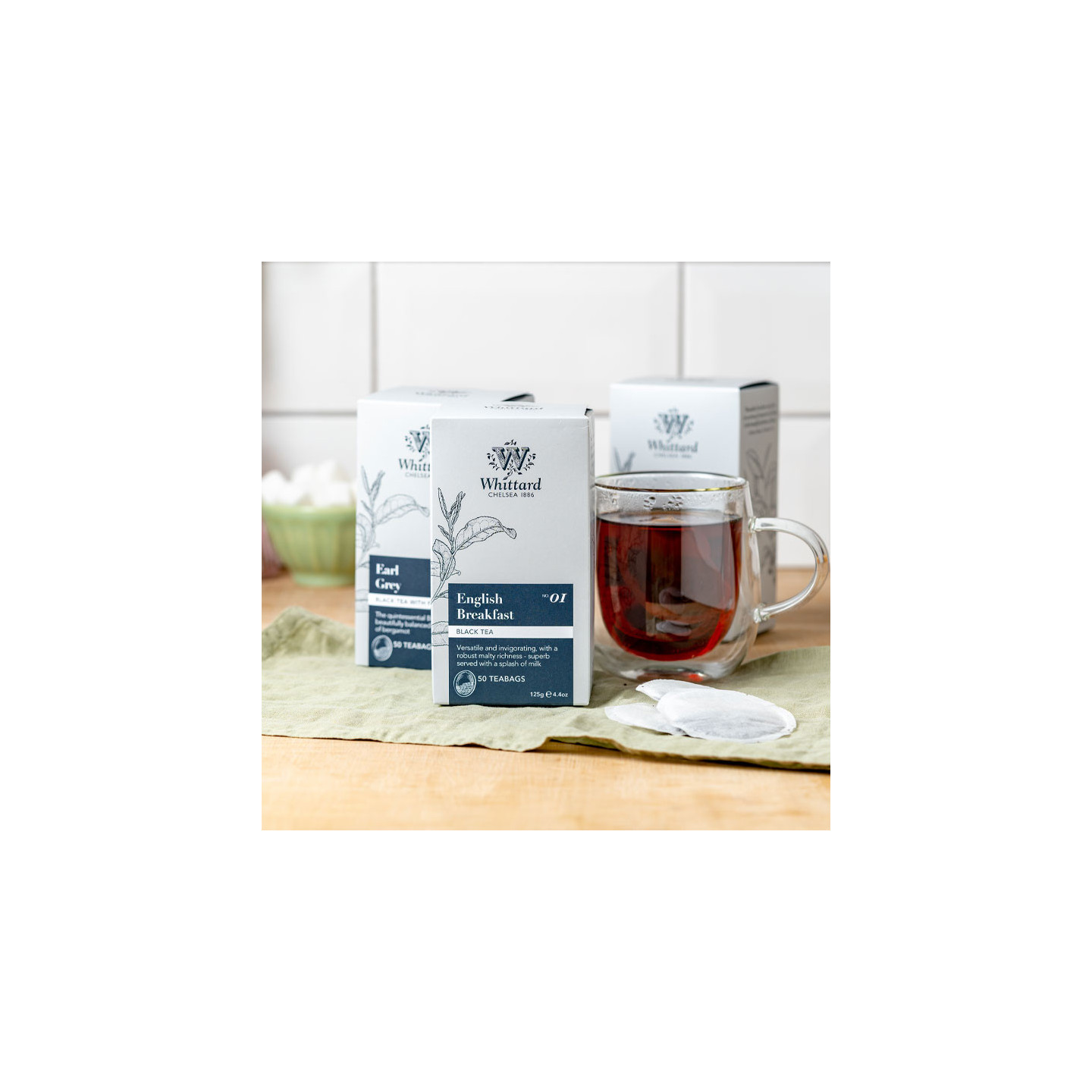 Thé Noir English Breakfast 50 Sachets Whittard of Chelsea 125g