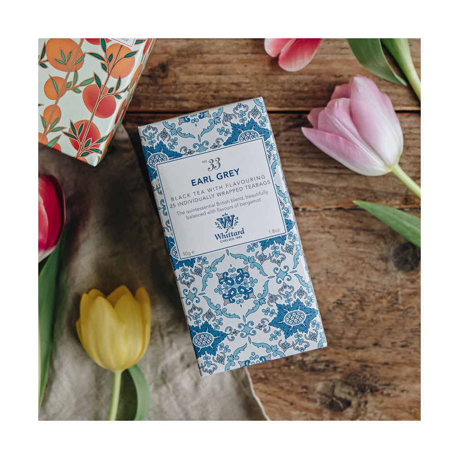 Whittard of Chelsea Earl Grey Black Tea 25 Tea Bags Earl Grey Teas