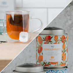 Whittard of Chelsea Bergamot-Mango Tea + Double Wall Mug Pack