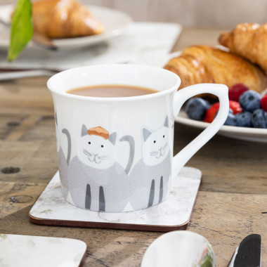 Cats Flute Mug 300ml